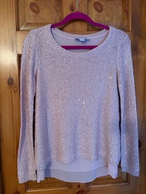 Joseph Ribkoff Blush Sequin Knit Sweater